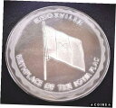  アンティークコイン コイン 金貨 銀貨  1969 Knoxville, Iowa "Birthplace of the Iowa Flag" silver toned token! 40 mm!