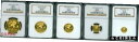 1989 チャイニーズ ゴールド パンダ 5 コイン セット 100Y 50Y 25Y 10Y 5Y NGC MS69 中国 #gct-wr-4364-1174...