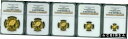 1986-P 5 コイン プルーフ ゴールド セット 100Y 50Y 25Y 10Y 5Y パンダ NGC PR68 PF68 中国! #gct-wr-436...