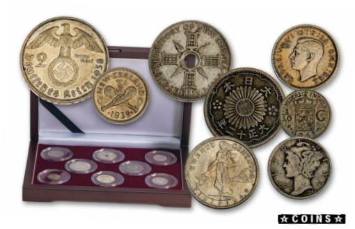  アンティークコイン コイン 金貨 銀貨  World War II 8 Piece Silver Circulated Coin Collection Set