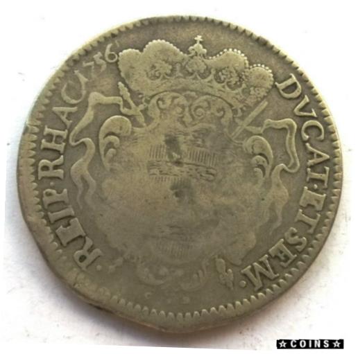 【極美品/品質保証書付】 アンティークコイン コイン 金貨 銀貨 [送料無料] Dubrovnik Ragusa (Croatia) 1756 1Tallero Silver Coin,Rare