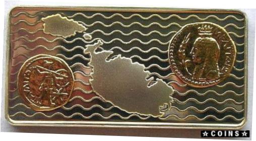 【極美品/品質保証書付】 アンティークコイン コイン 金貨 銀貨 [送料無料] Malta 2000 Millennium 5 Liri Gild Silver Coin,Proof