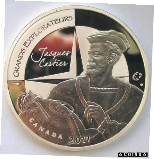  アンティークコイン コイン 金貨 銀貨  France 2011 Grands Explorateurs 10 Euro Silver Coin,Proof