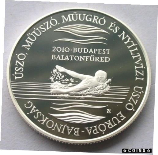 ڶ/ʼݾڽա ƥ    [̵] Hungary 2010 Swimming 5000 Forint Silver Coin,Proof