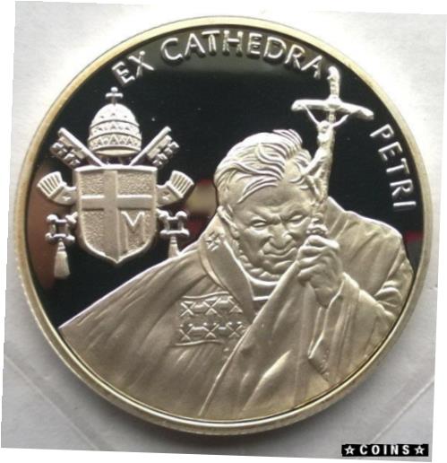 【極美品/品質保証書付】 アンティークコイン コイン 金貨 銀貨 送料無料 Malta Order of 2005 Cathedra Petri Blessing 100 Liras Silver Coin,Proof