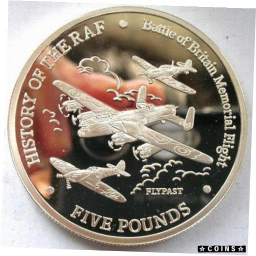 ڶ/ʼݾڽա ƥ    [̵] Gibraltar 2007 Flypast 5 Pounds Silver Coin,Proof