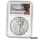 yɔi/iۏ؏tz AeB[NRC RC   [] 2012-(S) American Silver Eagle - NGC MS70 Trolley Label