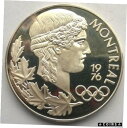 【極美品/品質保証書付】 アンティークコイン コイン 金貨 銀貨 送料無料 France 1976 Montreal Olympics 1.5oz Silver Medal,Proof