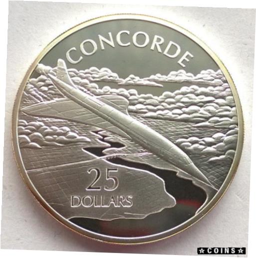 ڶ/ʼݾڽա ƥ    [̵] Solomon 2003 Concorde 25 Dollars 1oz Silver Coin,Proof