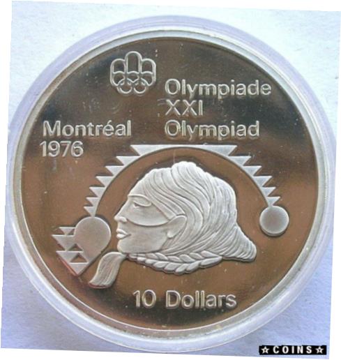  アンティークコイン コイン 金貨 銀貨  Canada 1975 Aborigines 10 Dollars 1.4454oz Silver Coin,Proof