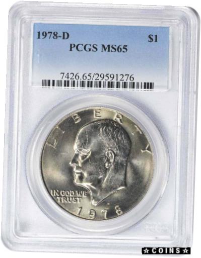 【極美品/品質保証書付】 アンティークコイン コイン 金貨 銀貨 [送料無料] 1978-D Eisenhower Dollar Ike MS65 PCGS 65 Mint State