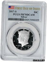 yɔi/iۏ؏tz AeB[NRC RC   [] 2017-S Silver Kennedy Half PR70DCAM PCGS Proof 70 DC First Day of Issue FDOI