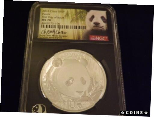 ڶ/ʼݾڽա ƥ    [̵] 2018 PANDA China First Day Of Issue Retro NGC PF 70 RD Ultra Cameo