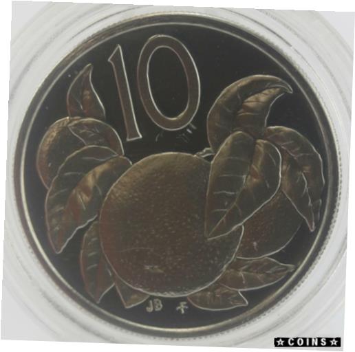 【極美品/品質保証書付】 アンティークコイン コイン 金貨 銀貨 [送料無料] 1976 Proof Coin of the Cook Islands 10 cent coin oranges