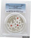 2011 カナダ スワロフスキー クリスタル スノーフレーク レッド $20 シルバー プルーフ 1 オンス コイン PCGS PR70 #sct-wr-4379-297 2011 Canada Swarovski Crystal Snowflake Red $20 Silver Proof 1oz Coin PCGS PR70 #sct-wr-4379-297