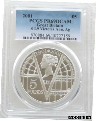  アンティークコイン コイン 金貨 銀貨  2001 Royal Mint Queen Victoria ?5 Five Pound Silver Proof Coin PCGS PR69 DCAM