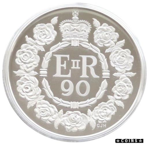 【極美品/品質保証書付】 アンティークコイン コイン 金貨 銀貨 送料無料 2016 Royal Mint Queens 90th Birthday UK 5 Five Pound Silver Proof Coin Box Coa