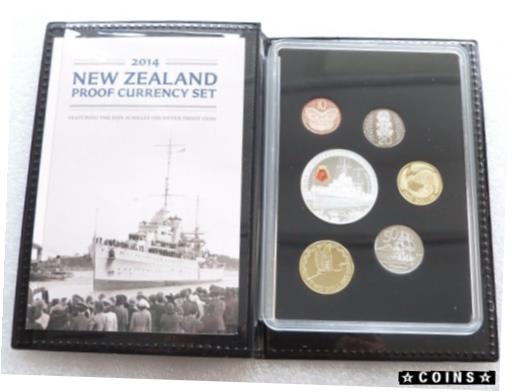 ڶ/ʼݾڽա ƥ    [̵] 2014 New Zealand HMS Achilles Proof Currency 6 Coin Set Box Coa