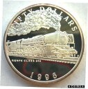 【極美品/品質保証書付】 アンティークコイン コイン 金貨 銀貨 送料無料 Marshall 1996 Steam Train “Renfe Class 242 50 Dollars 1oz Silver Coin,Proof