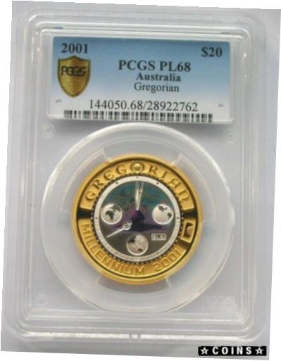  アンティークコイン コイン 金貨 銀貨  Australia 2001 Gregorian 20 Dollars PCGS PL68 Gold Coin,Rare!