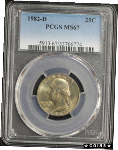 ڶ/ʼݾڽա ƥ    [̵] 1982-D Washington Quarter PGCS MS-67 Only 3 Higher in 67+!