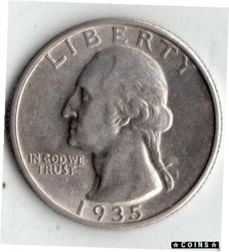 【極美品/品質保証書付】 アンティークコイン コイン 金貨 銀貨 [送料無料] 1935-S WASHINGTON QUARTER