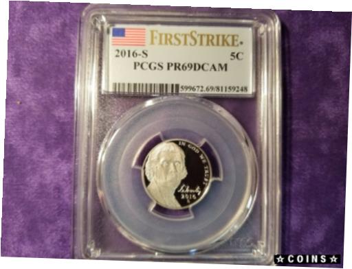 ڶ/ʼݾڽա ƥ    [̵] 2016-S JEFFERSON NICKEL 5? PCGS PR69DCAM FIRST STRIKE 599672.69/811592248