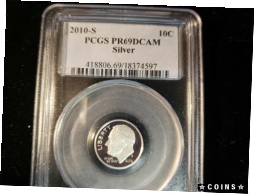 ڶ/ʼݾڽա ƥ    [̵] 2010-S ROOSEVELT DIME SILVER PCGS PR69DCAM 418806.69/18374597