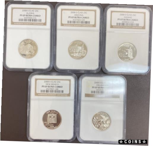 ڶ/ʼݾڽա ƥ    [̵] 2008-S 5pc Statehood Quarter Proof Set PF69UCAM NGC (#PA3197959115)