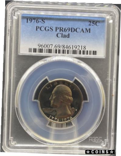 ڶ/ʼݾڽա ƥ    [̵] 1976-S Clad Washing ton Quarter PR69 DCAM PCGS PR69DCAM (#PA84619218)