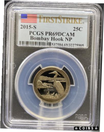 ڶ/ʼݾڽա ƥ    [̵] 2015-S 25C Bombay Hook NP PR69DCAM PCGS First Strike (#PA32275905)