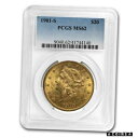 【極美品/品質保証書付】 アンティークコイン 金貨 1901-S $20 Liberty Gold Double Eagle MS-62 PCGS - SKU #15533 [送料無料] #got-wr-4527-92