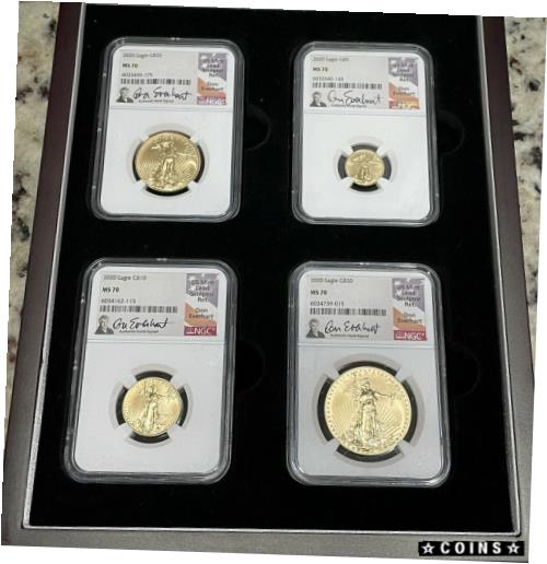 2020 Gold Eagle NGC MS70 Set Signed Holders※関税は当ショップ負担（お客様負担無し）※全国送料無料・海外輸送無料※商品の状態は画像をご確認下さい（極美品・目立った汚れ無し）※輸入品の為英語表記となり...