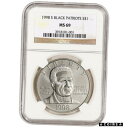  アンティークコイン コイン 金貨 銀貨  1998-S US Black Revolutionary War Patriots Commem BU Silver Dollar - NGC MS69
