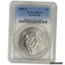 yɔi/iۏ؏tz AeB[NRC RC   [] 1994-D US World Cup Commemorative BU Silver Dollar - PCGS MS69