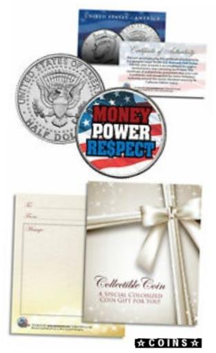 【極美品/品質保証書付】 アンティークコイン コイン 金貨 銀貨 送料無料 MONEY-POWER-RESPECT Floyd Mayweather JFK Half Dollar U.S. Coin USA