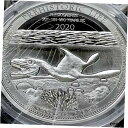 【極美品/品質保証書付】 アンティークコイン コイン 金貨 銀貨 [送料無料] 2020 Congo Plesiosaurus BU Prehistoric Life Series 1 oz 999 Silver Coin Dinosaur