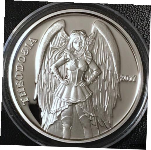 楽天金銀プラチナ　ワールドリソース【極美品/品質保証書付】 アンティークコイン コイン 金貨 銀貨 [送料無料] Silver 1 oz Proof Angels & Demons Steampunk Collection Theodosia Fairy Girl