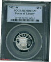 yɔi/iۏ؏tz AeB[NRC RC   [] 2002-W $25 PLATINUM EAGLE 1/4 Oz. STATUE of LIBERTY PCGS PF70 PROOF PR70