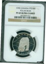 1990 $300 PT$300 カナダ シロクマ プルーフ プラチナ 1 オンス NGC PR69 PF69 ロー ミント #pot-wr-4613-48 1...