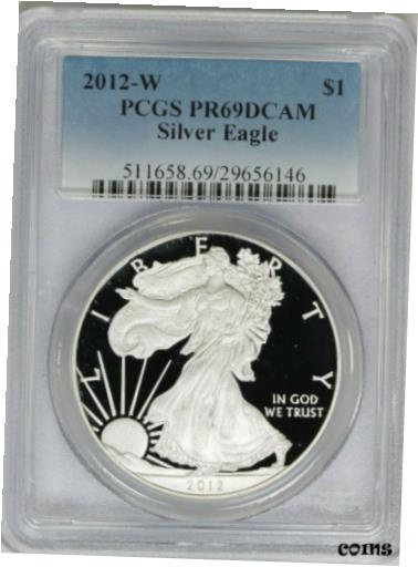 ڶ/ʼݾڽա ƥ    [̵] 2012-W PCGS Silver Eagle Proof PR69DCAM Classic Blue Label