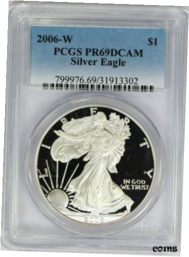 ڶ/ʼݾڽա ƥ    [̵] 2006-W PCGS Silver Eagle Proof PR69DCAM Classic Blue Label