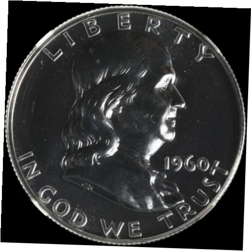【極美品/品質保証書付】 アンティークコイン コイン 金貨 銀貨 [送料無料] 1960-P Franklin Half Dollar Proof NGC PF66 Blazing White Gem STOCK