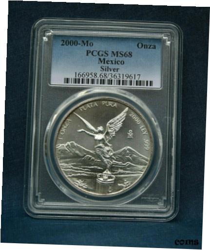 yɔi/iۏ؏tz AeB[NRC RC   [] 2000-MO LIBERTAD SILVER PCGS MS68