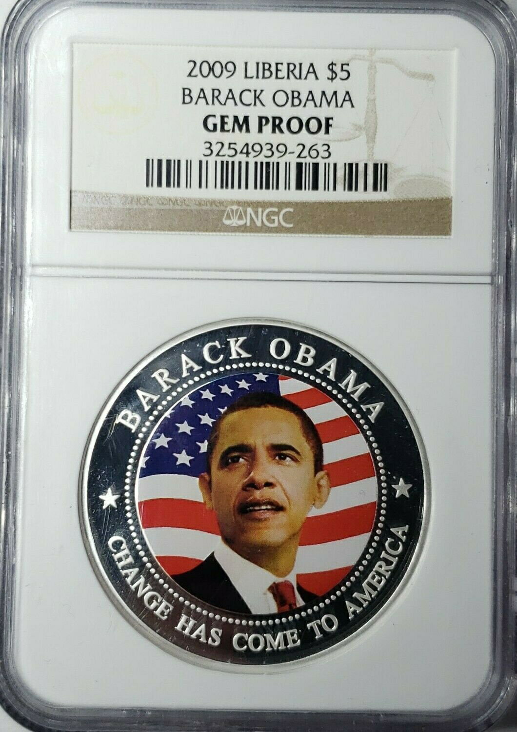 ڶ/ʼݾڽա ƥ    [̵] Barack Obama Coin 2009 Liberia GEM PROOF CERTIFIED BY NGC