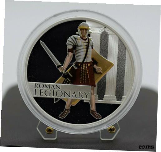 【極美品/品質保証書付】 アンティークコイン コイン 金貨 銀貨 送料無料 Tuvalu 2010 - Roman Legionary - Great Warriors Series 1 Oz Silver Proof Coin