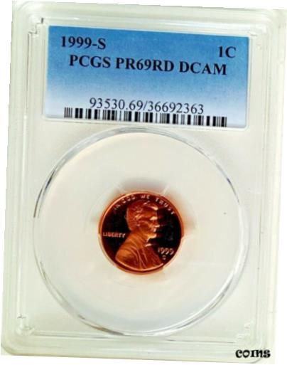ڶ/ʼݾڽա ƥ    [̵] 1999- S Lincoln Cent PCGS PR69 DCAM