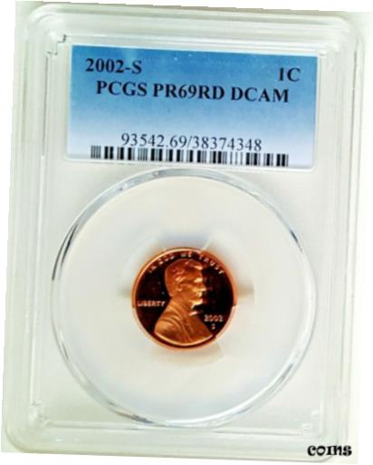 ڶ/ʼݾڽա ƥ    [̵] 2002- S Lincoln Cent PCGS PR69 DCAM