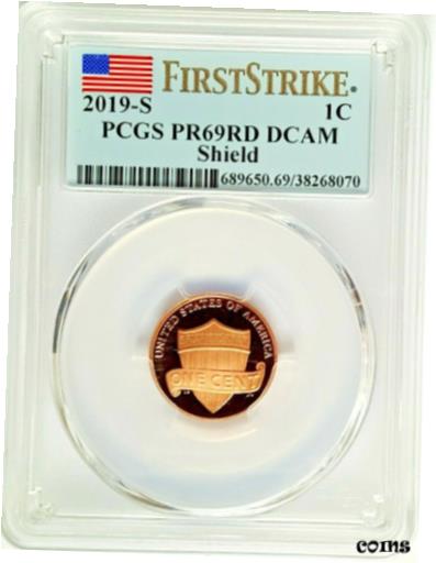 ڶ/ʼݾڽա ƥ    [̵] 2019-S Lincoln Cent PCGS PR69 RD DCAM -Shield -First Strike