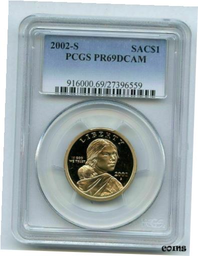 ڶ/ʼݾڽա ƥ    [̵] 2002-S Proof Native American (Sacagawea) Golden Dollar Coin PCGS PR69 DCAM